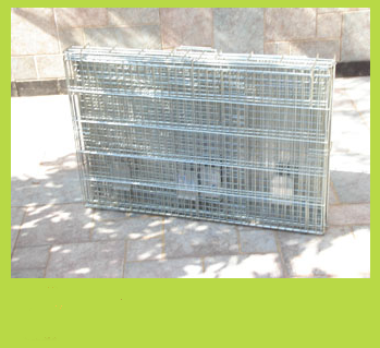 Jaula Plegable con Doble Puerta y Divisin